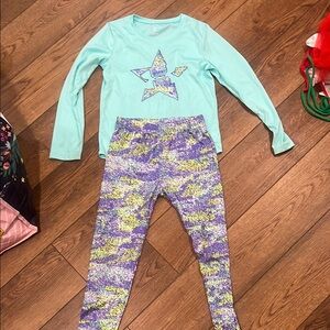 Under Armour Kids Teal and Lavender Set